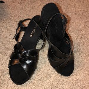 Aerosoles Black Wedges